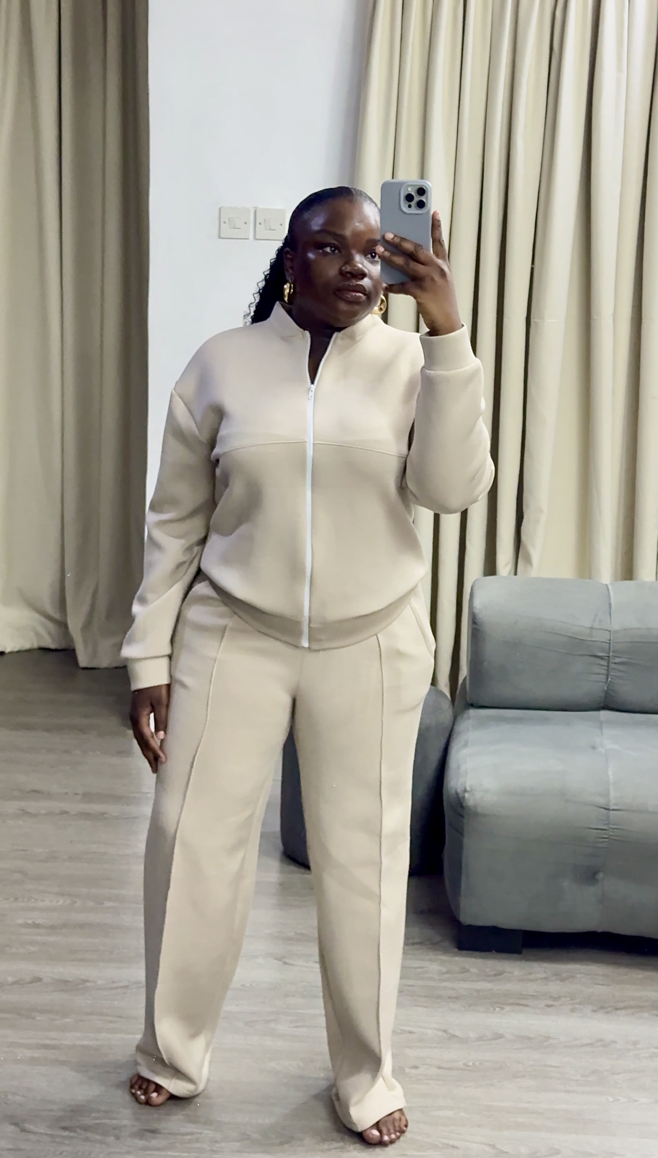 Elegant Luxe Fit Tracksuit Set