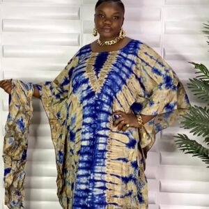 Premium Adire Print Exotic Ladies Gown